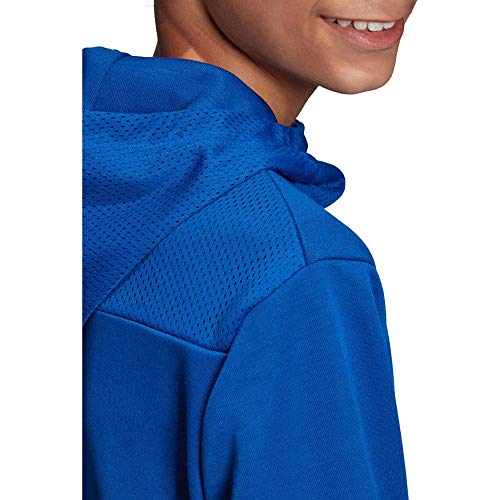 Preisvergleich Produktbild adidas Performance Sport ID Kapuzenpullover Kinder blau / weiß, 140