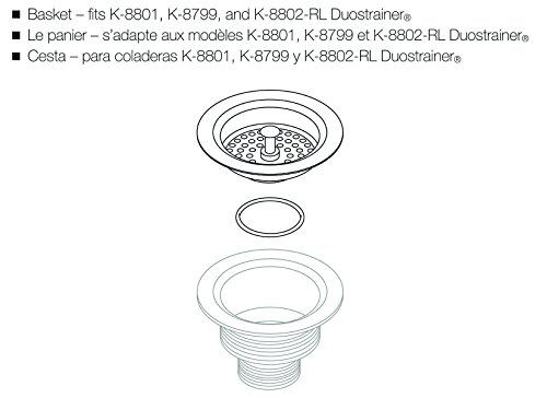 Kohler Genuine Part Gp41398-Vs Basket For Duostrainer - Vibrant Stainless #TOP2