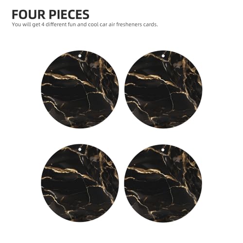 Black Gold Marble hojas aromatizantes para auto miniatura 2