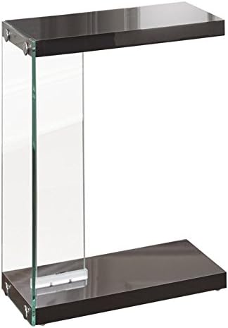 Steve Silver Elaina Chair Side End Table, 18.5" L x 10" W x 25" H, Black