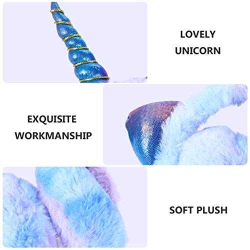 FRCOLOR Lovely Unicorn Earmuff for Winter Ear Cover with Cat Ears Warm and Comfortable Ear Muffs for Boys and Random Color for Cold Weather Wear4