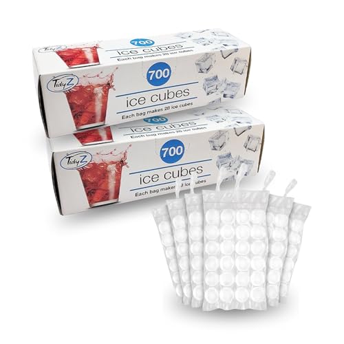 Ice Cube Bags for Freezer 1400 Cubes 50 Disposable Tie Up Bags - MAISIREX