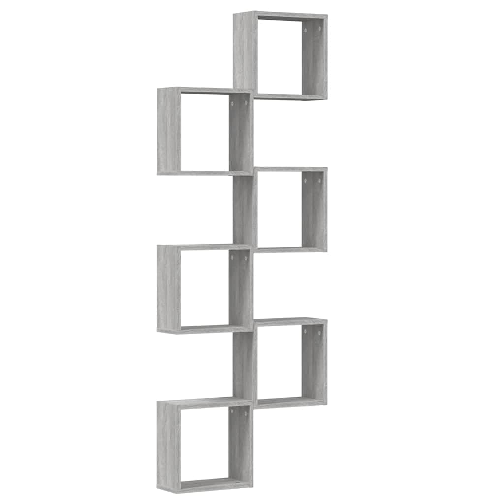 Set di 6 scaffali da parete a forma di cubo, eleganti mensole da parete in legno per soggiorno, ufficio e corridoio, mensole sospese salvaspazio per decorazioni e libri, 30 x 15 x 30 cm