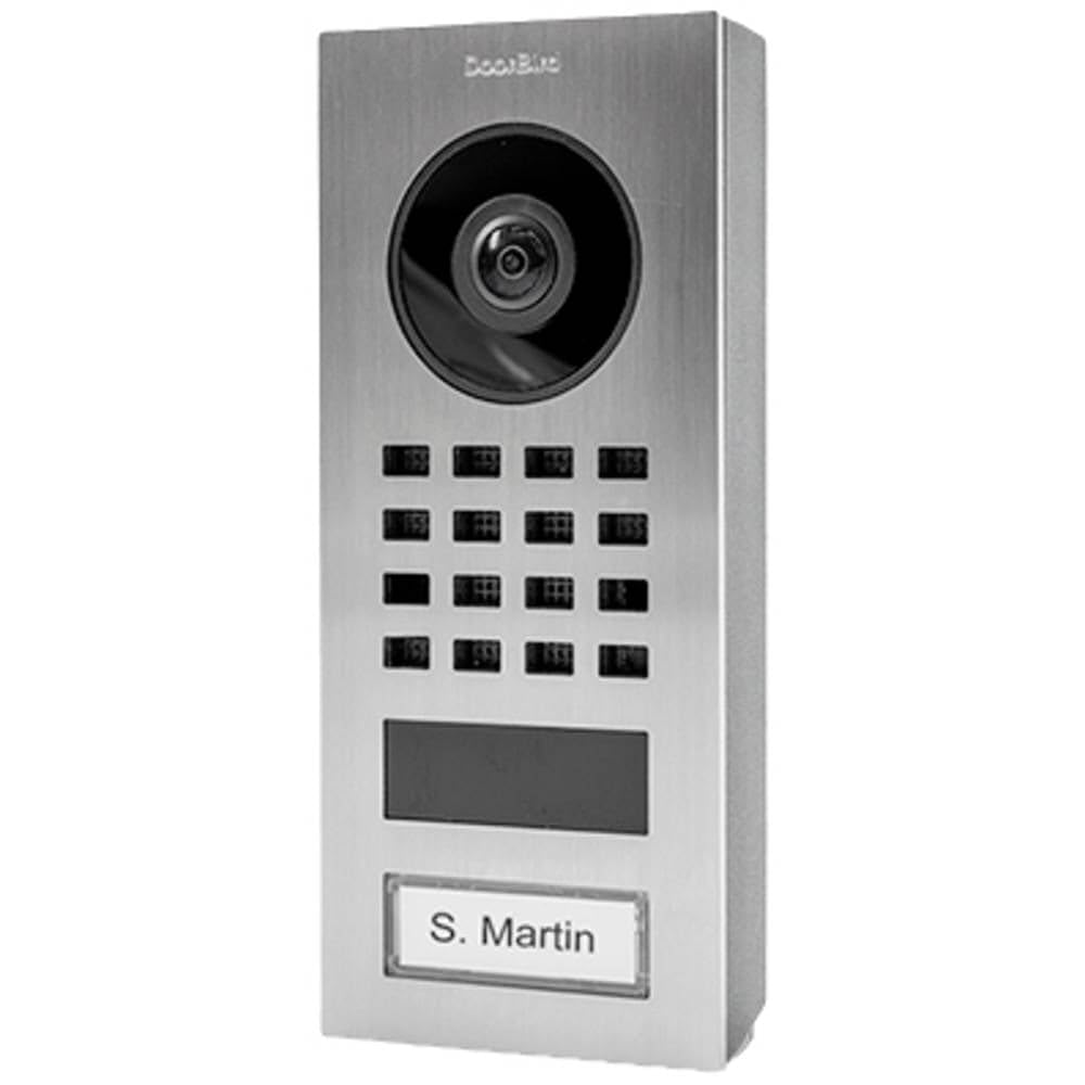 DoorBird IP Video Door Station D1101V Surface-Mount Stainless Steel V2A Brushed Surface-mounting POE Video Doorbell product thumbnail 2