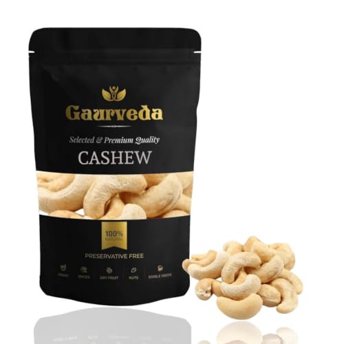 Image of GAURVEDA Kaju (Cashews) Wholesome & Delicious Nuts | Perfect Snack, Baking & Gifting | Healthy Treat from India