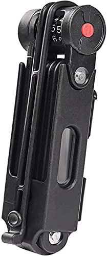 ZECHAO Folding Lock,Motorcycle Lock Electric Vehicle Lock Anti-Hydraulic Shear Mountain Bike Lock Anti-Theft Combination Lock Anti-Theft Lock (Color : Password, Size : 6.5 * 18.5cm)