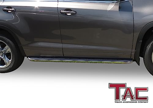 Estribos TAC para Toyota Highlander 2014-2019 aluminio negro miniatura 3