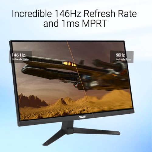 Image of ASUS TUF 24 inch FHD IPS Gaming Monitor, 144Hz, LED Display, 1ms, Adaptive-Sync, 125% sRGB, ELMB Sync, Variable Overdrive, DisplayWidget Center, HDMI, DisplayPort, Speakers, Flicker Free, Wall Mountable
