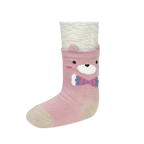 Wrapables Peek A Boo Animal Non-Skid Toddler Socks (Set of 6)3