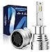 MONDEVIEW 2022 Promue Version Ampoule LED H1 6000K 120W 20000LM CREE Nouveau Design 1:1 400% Plus Brillant Que l’Ampoule Halogène HID IP68 Feux de Croisement/de Route Voitures Motos 360° Rotation