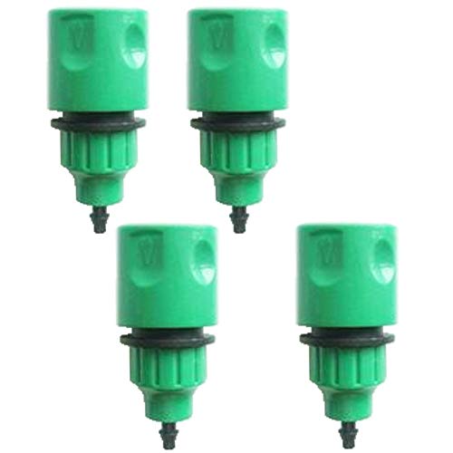 Haudang Garden Hose Pipe One Way Tap Fitting for Irrigation 4-Pack