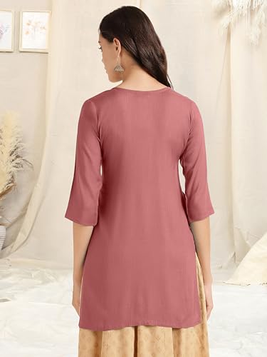 Image of MIRCHI FASHION Women's Straight Fit Rayon Floral Printed Kurti Only