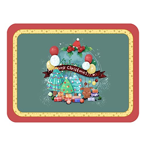 N/A 6 Pcs Leather Retro Placemat Christmas Table Napkin Dinner Cover On Table Tablecloth Christmas Decoration For Home ( Color : D ) #TOP18