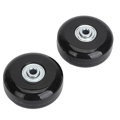 2PCS Luggage Suitcase Replacement Wheels, PU Rubber Luggage Wheels Easy to Install Luggage Suitcase Wheels for Universal Traveler (56x24mm / 2.2x0.9in)