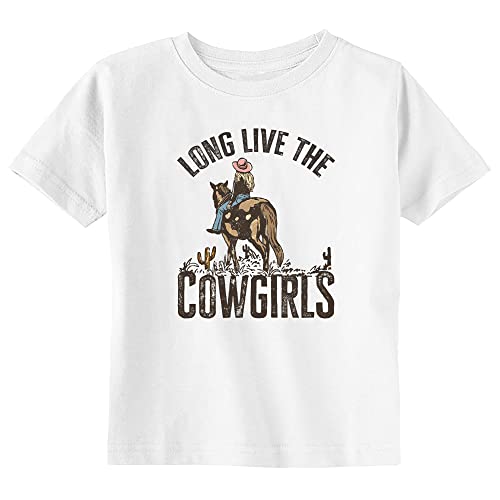 Country Western Long Live The Cowgirls Rodeo Cute Toddler Tee Shirt