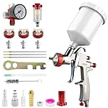 BENTOHKLE R500 LVLP Air Spray Gun Car Paint Sprayer with 1.3/1.5/1.7mm Nozzles & Air Regulator Automotive R500 Paint Gun Sprayer for House Painting, Car, Furniture