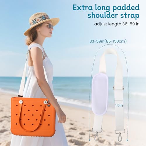 Strap Wrap for Bogg Bag Accessories - Adjustable Crossbody Shoulder Long Straps for Beach Rubber Tote Bogg Bag4