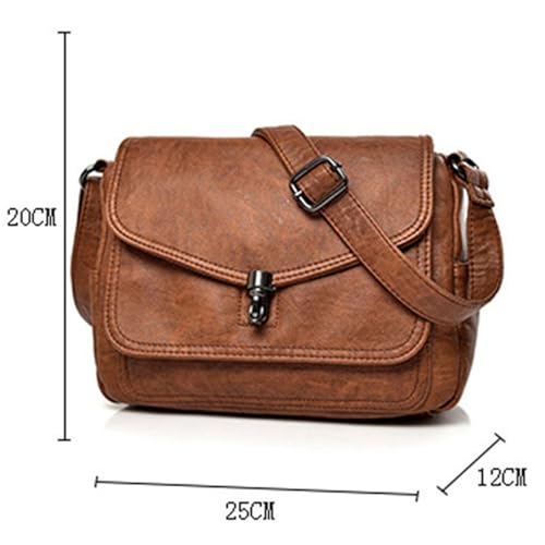 Shoulder bag Vintage Soft Leather Women Shoulder Bag Stylish Handbags Small Crossbody Messenger Bag for Women2