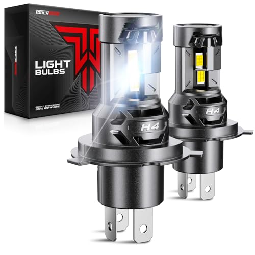 Image of Torchbeam H4 LED Bulbs, 2026 High-Performance, 71000LM 1000% Brighter, 6500K Cool White Illumination Kit, 2-Pack