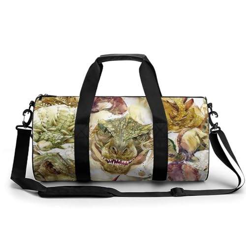 Duffel bag dinosaure rétro sac de sport et voyage 45cm
