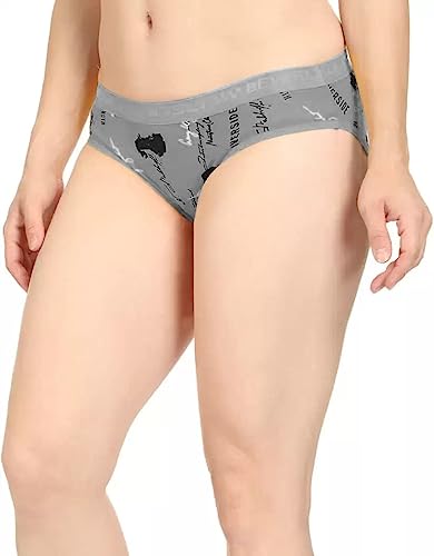 Image of GirlFriend Women Hipster Panty - Super Combed Cotton - Anti Bacterial, No Marks Waistband, Quick Dry Printed Panties