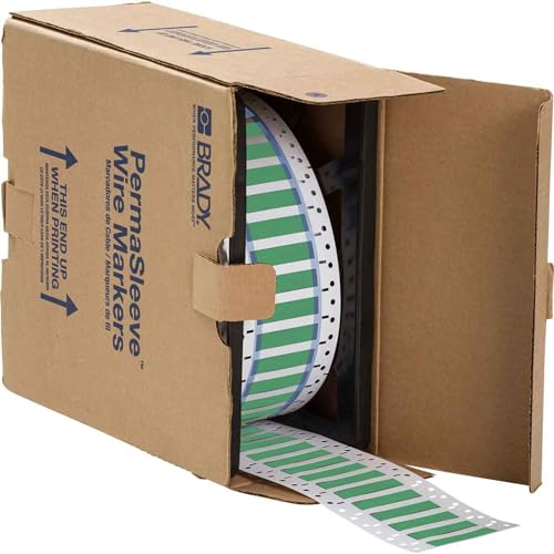 Brady 130694 PermaSleeve Wire Marking Sleeves, 2.000" Width x 0.851" Height