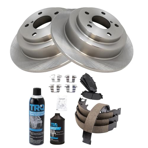 Image of TRQ Rear Brake Pad & Rotor Kit Compatible with 2008 Subaru