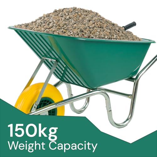 KCT 110L Green Garden Builders Heavy Duty Wheelbarrow with Reinforced Tyre 6 KCT 110L Green Garden Builders Heavy Duty Wheelbarrow with Reinforced Tyre - Image 6