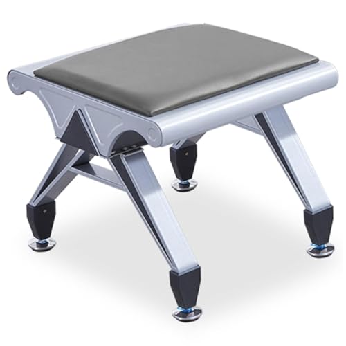 Asiento de espera de acero azul sin brazos con tapizado lavable