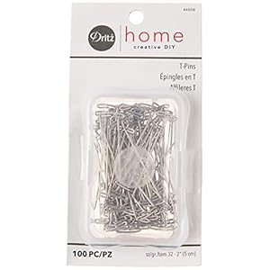 Dritz 2″ T-pins, nikkel, pak van 100