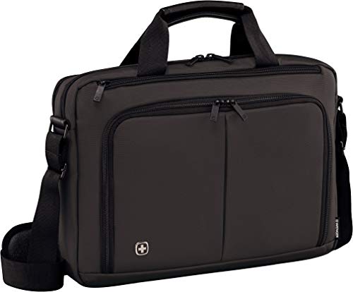 Wenger/SwissGear Source 16 16" Maletín clásico Gris - Funda (Maletín clásico, Gris, Monótono, Nylon, PVC, Poliéster, Resistente a rayones)