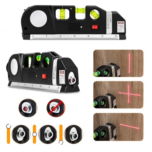 Image of Zapsol Laser Level Tool with Built-In Spirit Level