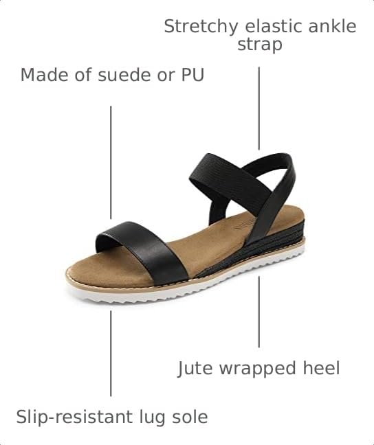 Image of DREAM PAIRS Womens Espadrilles Ankle Strap Sandals