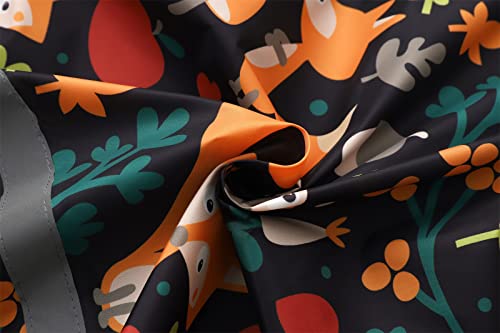 Capa de chuva com capuz para meninas, estampa de desenho animado, à prova de vento, impermeável, cas