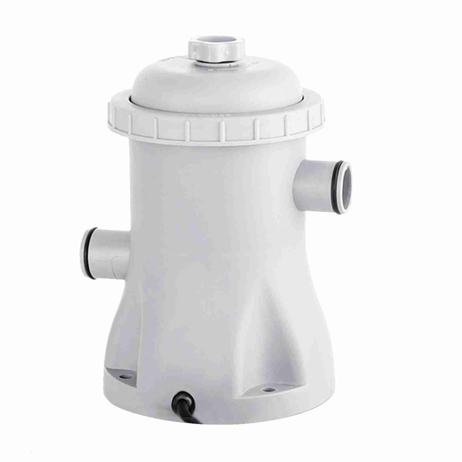 Kavolet Bomba de filtro de piscina de 16 W, 1.250 L/h, bomba de agua eléctrica con 2 cartuchos de filtro de piscina, bomba de piscina sobre el suelo, sistema de filtro de cartucho pequeño