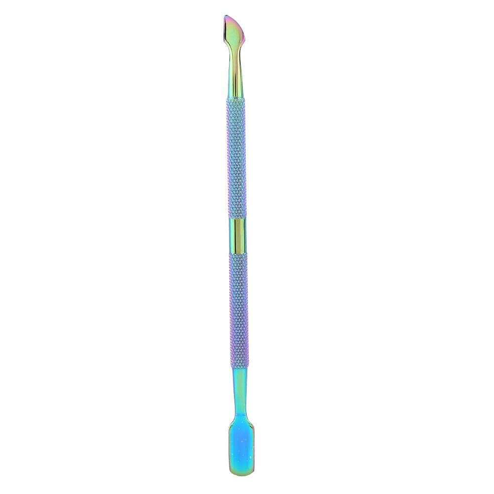 Cuticle Pusher Push Cuticles Removal Tool Rainbow Color Stainless Steel Cuticle Pusher Stainless Steel Nail Dead Skin Removal Nail Art Manicure Tool(F505) - Image 2
