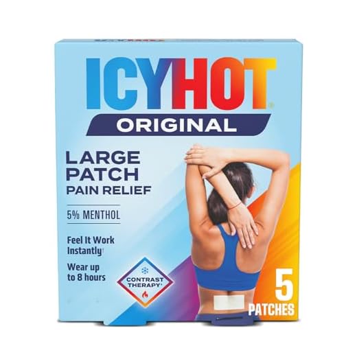 Icy Hot Original Medicated Pain Relief Patch, Large, 5 count