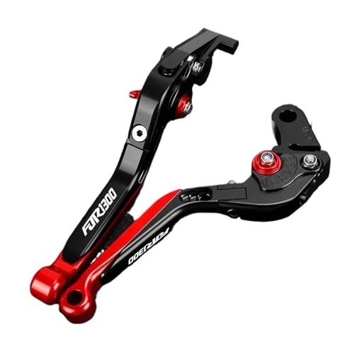 Motorrad Einstellbare Erweiterbar Bremse Kupplung Hebel Für Yamaha FJR1300 2003 Lenker Griffe Enden(Black-K)