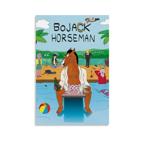 WZGWZYCD BoJack Horseman Classic Anime Series - Póster decorativo para pared, pintura para dormitorio, 50 x 75 cm, estilo sin marco