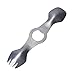 Kizer Titanium Spork Ultralight 3-in-1 Fork-Spoon-Bottle Opener, Multitool for Camping Outdoor Flatware Cookware T306