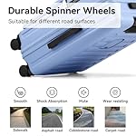 ROAMING Luggage Sets Hard shell Suitcase Top Opening Expandable with Wheels, Sturdy Large Suitcase Tsa Lock 20 Inch Carry on 28 Inch Checked Luggage, 2-Piece Set (20/28) for Travel Woman Men. Blue - Image 4