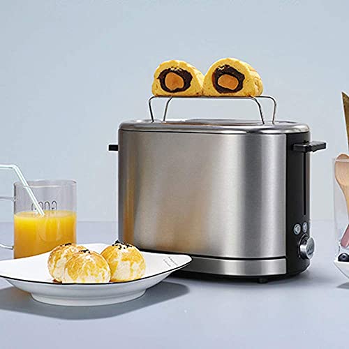 ZHBH Startseite/Küchentoaster Haushaltstoaster,Kompakt-Toaster,2 Scheiben,Edelstahl-Toaster,Zwei Scheiben,7 Bräunung… – Bild 3