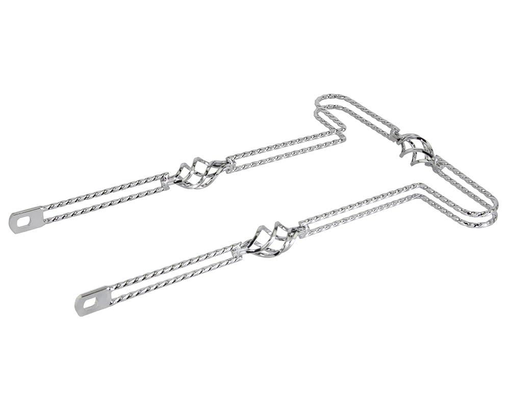 Lowrider Bike 26 3/Cage Flat Twisted Bumper Front/Rear Chrome.