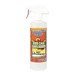 Amazing Bird Cage Cleaner and Deodorizer - Just Spray/Wipe - Safely & Easily Removes Bird Messes Quickly and Easily - Made in The US 16oz Spray (Pack of 1)