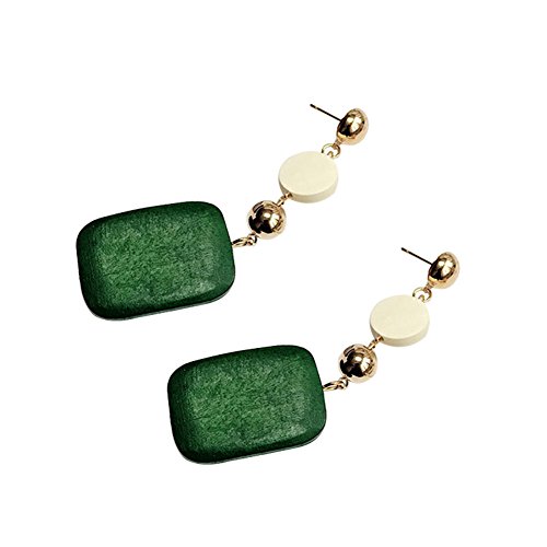 Preisvergleich Produktbild Daliuing Ohrringe Damen Frau Einfach Holz Ohrstecker Ohrringe Earings Mädchen Weiblich