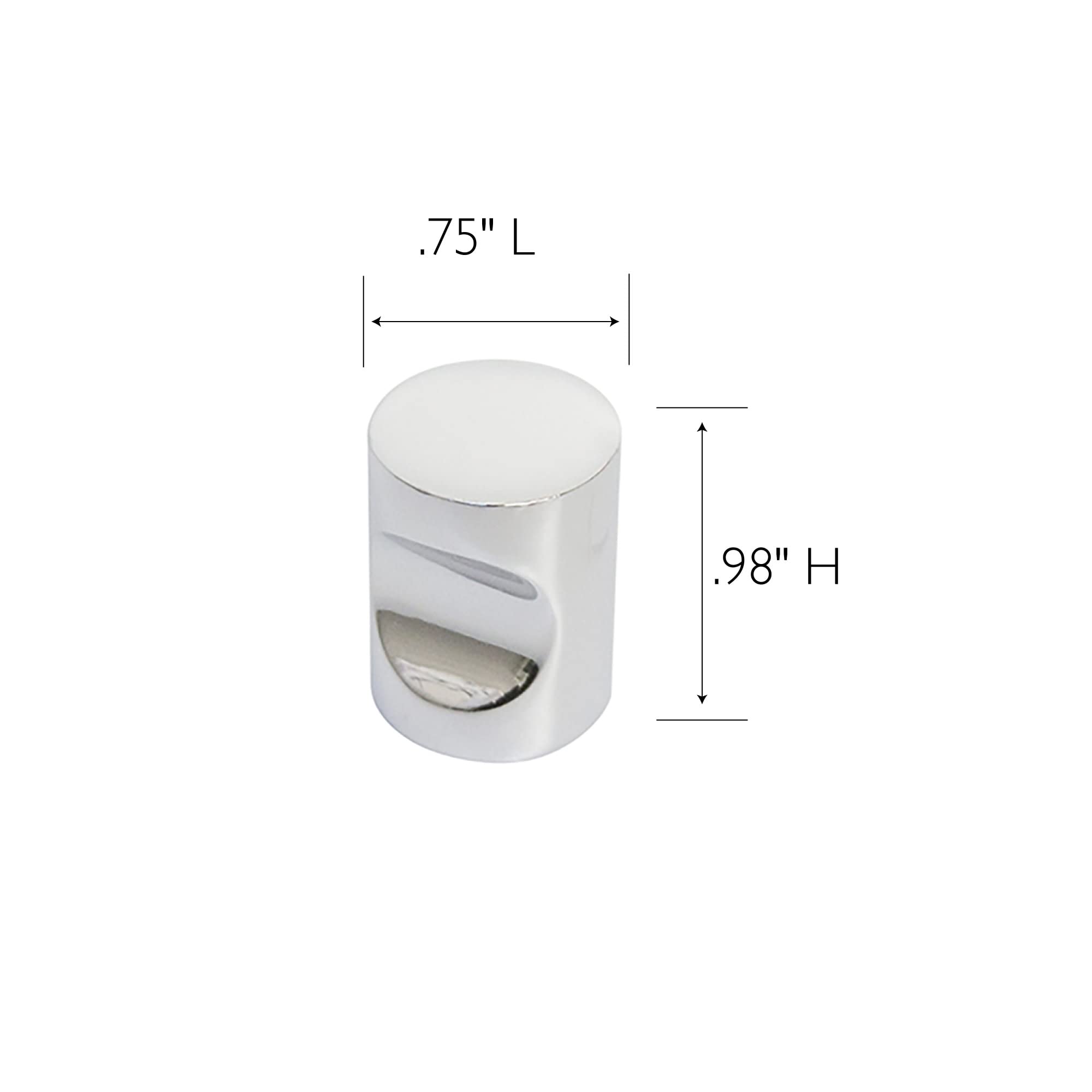 Design House 182329 Barrel Knob, 10-Pack, Brushed Nickel, 3/4 in - Image 2