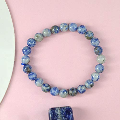 Image of Certified Natural Crystal Stone 8 mm Round Beads Bracelet for Men & Women | Reiki Charged Gemstone Bracelet | Multiple Stone Variants Available