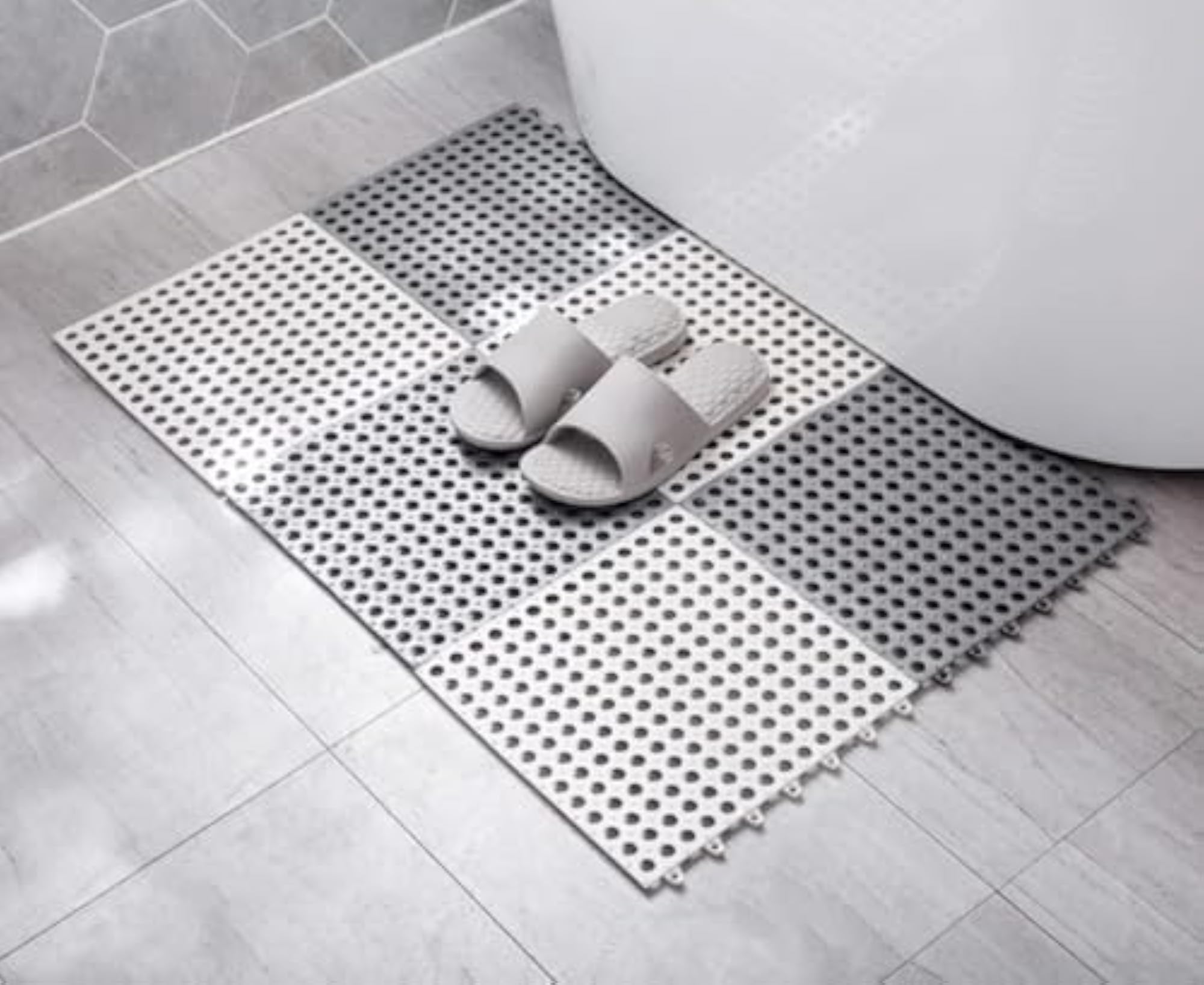 Interlocking Soft PVC Floor Tiles for Bathroom and Kitchen