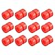 sourcing map RC Vibrationsschutz Gummi Bälle für RC F4 F7 Flugregler M3x6.6mm Stoßdämpfung Bälle (Rot) 12Pack