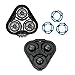 Razor Blade Washable Replacement Shaver Head，Compatible For Philips，S5000 S5370 S5571 S5420 S5140 S5078 S5077 S5050 S5082 S5380 S5400(Black)